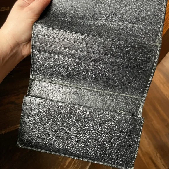 Gucci Tom Ford era black trifold leather wallet - Picture 4 of 15